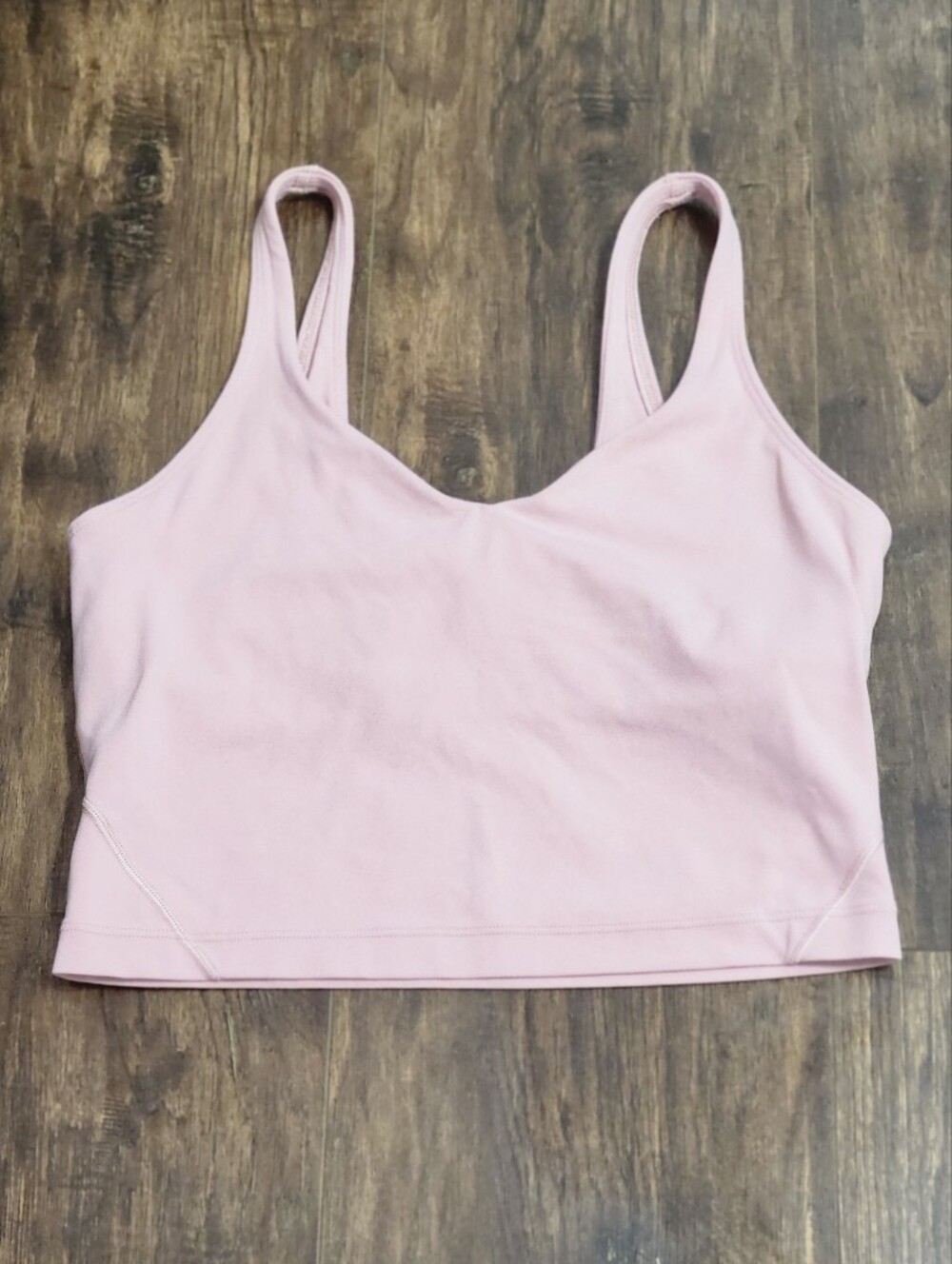 ​Lululemon Align Tank Top Pink Light Pastel Size 6 Cropped Yoga Workout Athletic